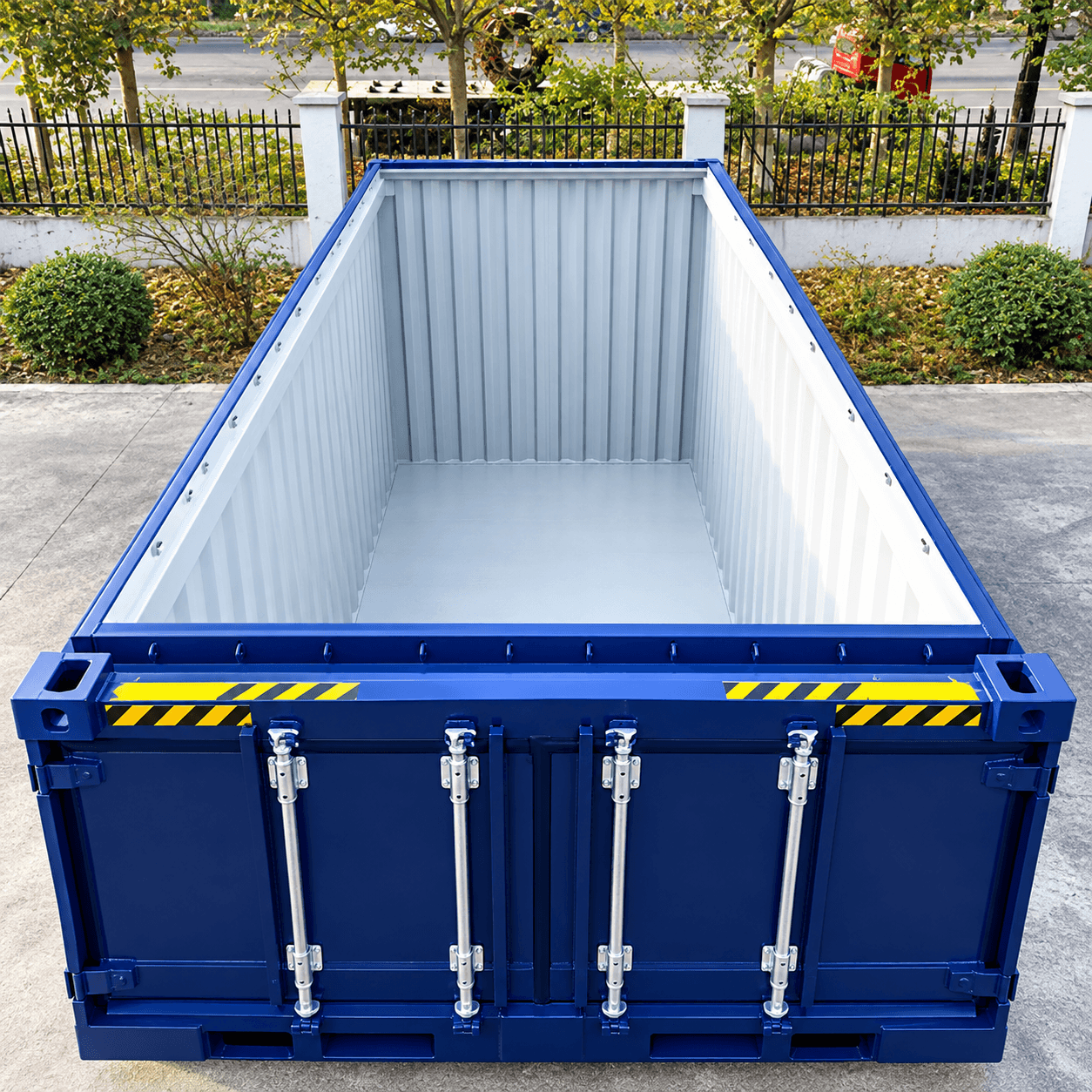 40' OPEN TOP shipping container illustration